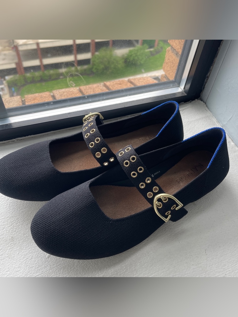 Rothys Mary Jane Black Sandals Shoes Flats